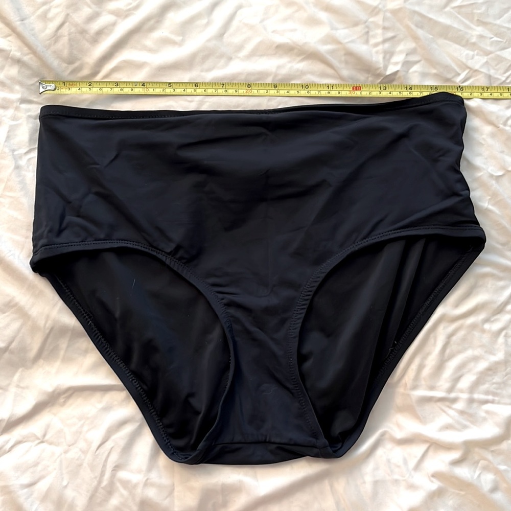 High waisted bikini bottoms Black